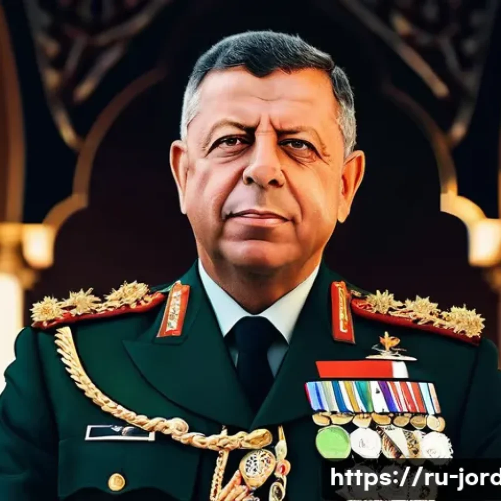 요르단 왕가의 역사 - **Prompt:** A dignified portrait of King Abdullah II of Jordan, in his late 50s to early 60s. He is ...